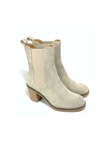 boots-bottines fransart rose metal