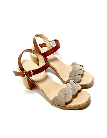 sandales nu-pieds coise coco & abricot