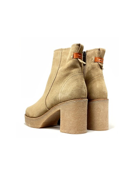 boots-bottines fredille rose metal