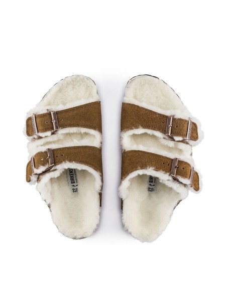 sandales nu-pieds arizona vl shearling birkenstock