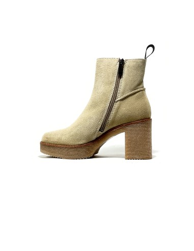 boots-bottines fresville rose metal