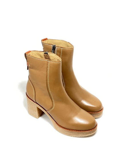 boots-bottines frecourt rose metal