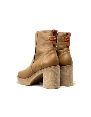 boots-bottines frecourt rose metal