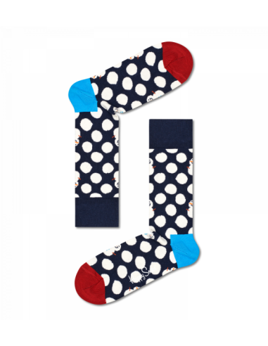 chaussettes longues big dot snowman sock happy socks