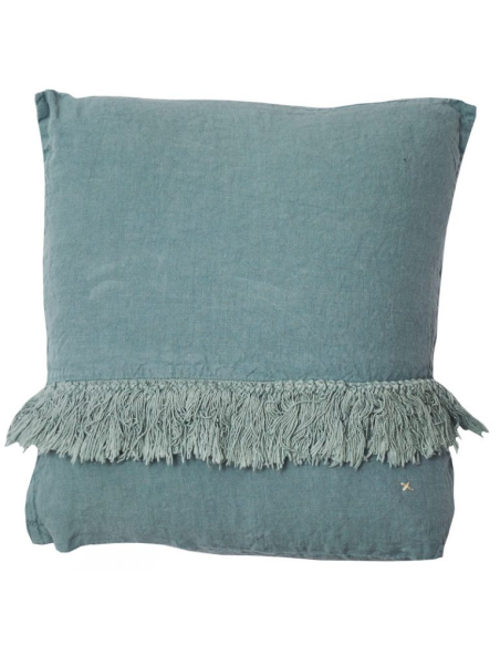 coussin frangé (35x35cm) (garniture incluse)